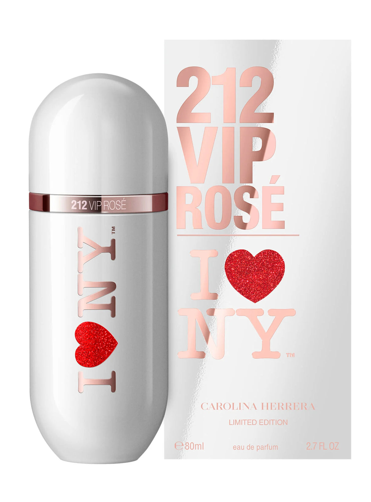 CAROLINA HERRERA 212 VIP ROSE I LOVE NY 80ML EDP (M)