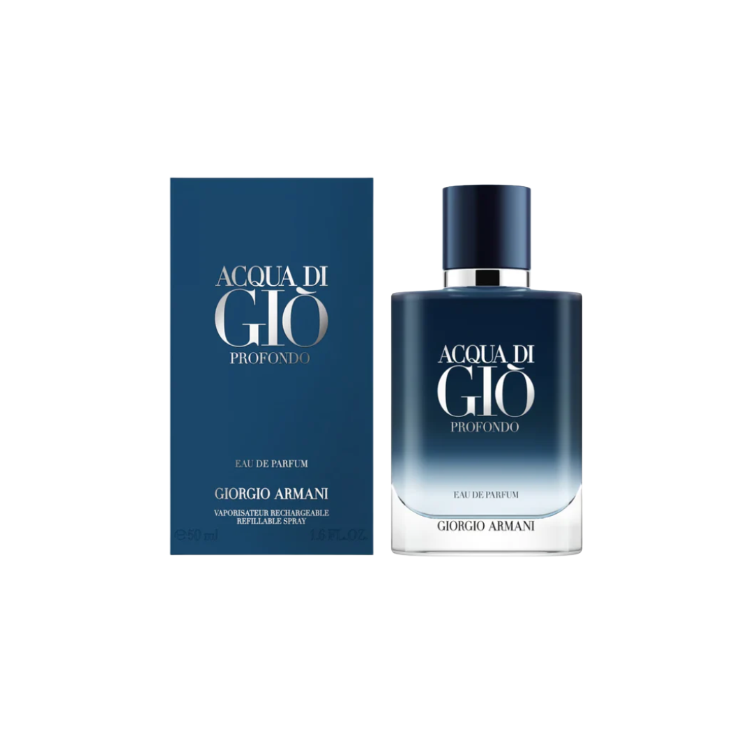 GIORGIO ARMANI ACQUA DI GIO PROFONDO 100ML EDP (RECARGABLE) (H)