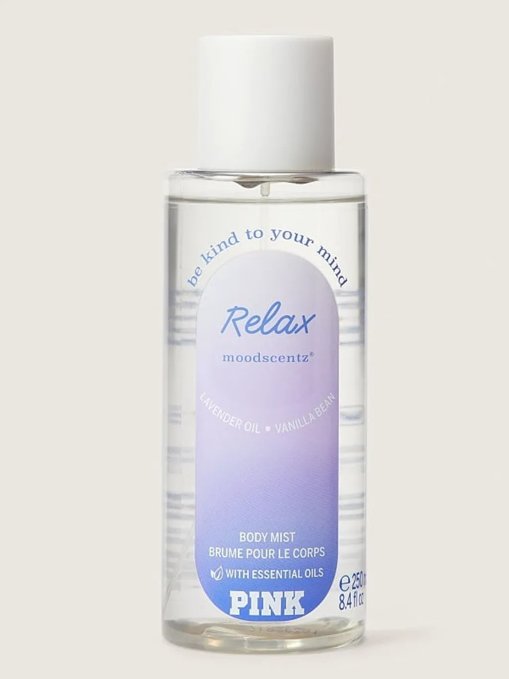 VICTORIA´S SECRET RELAX MOODSCENTZ PINK 250ML (M) BODY MIST