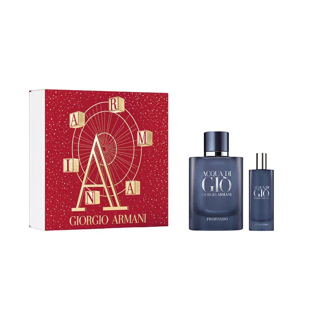 GIORGIO ARMANI SET ACQUA DI GIO PROFONDO MEN 75ML+15ML (H) SET