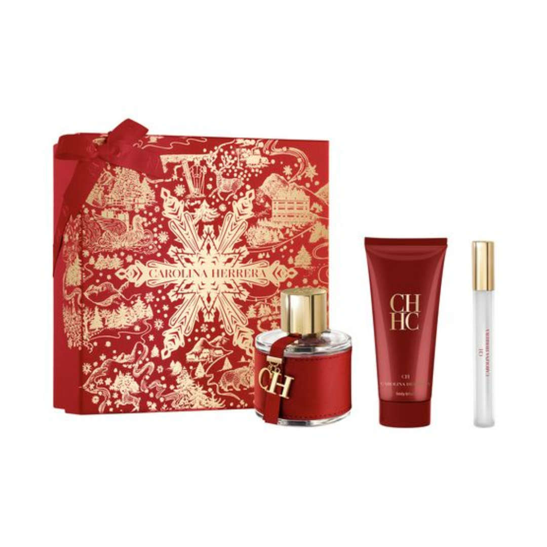 CAROLINA HERRERA CH EDT 100ML+10ML+100ML BODY LOTION (M) SET
