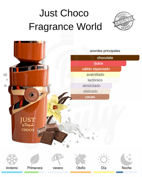 FRAGRANCE WORLD JUST CHOCO 100ML EDP (H)