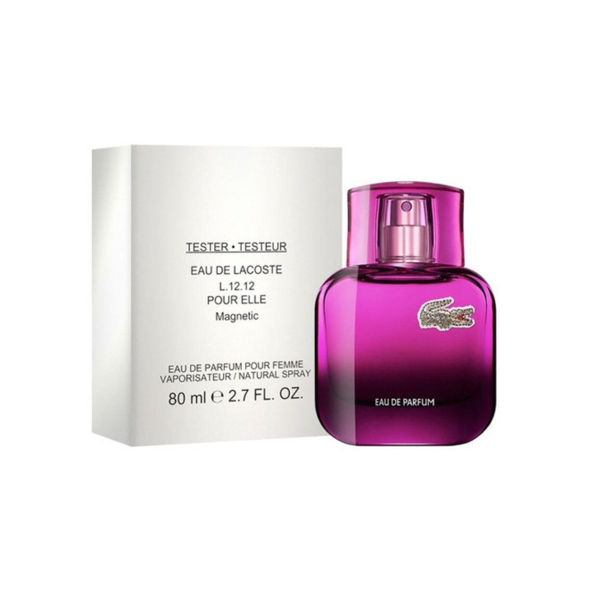 LACOSTE MAGNETIC 80ML EDP (M) TESTER