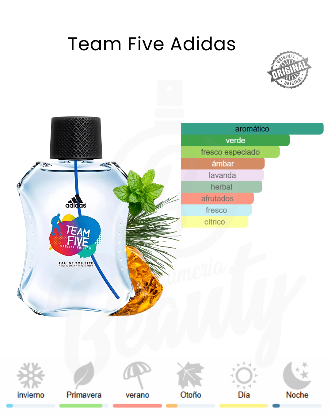 ADIDAS TEAM FIVE 100ML EDT (H)