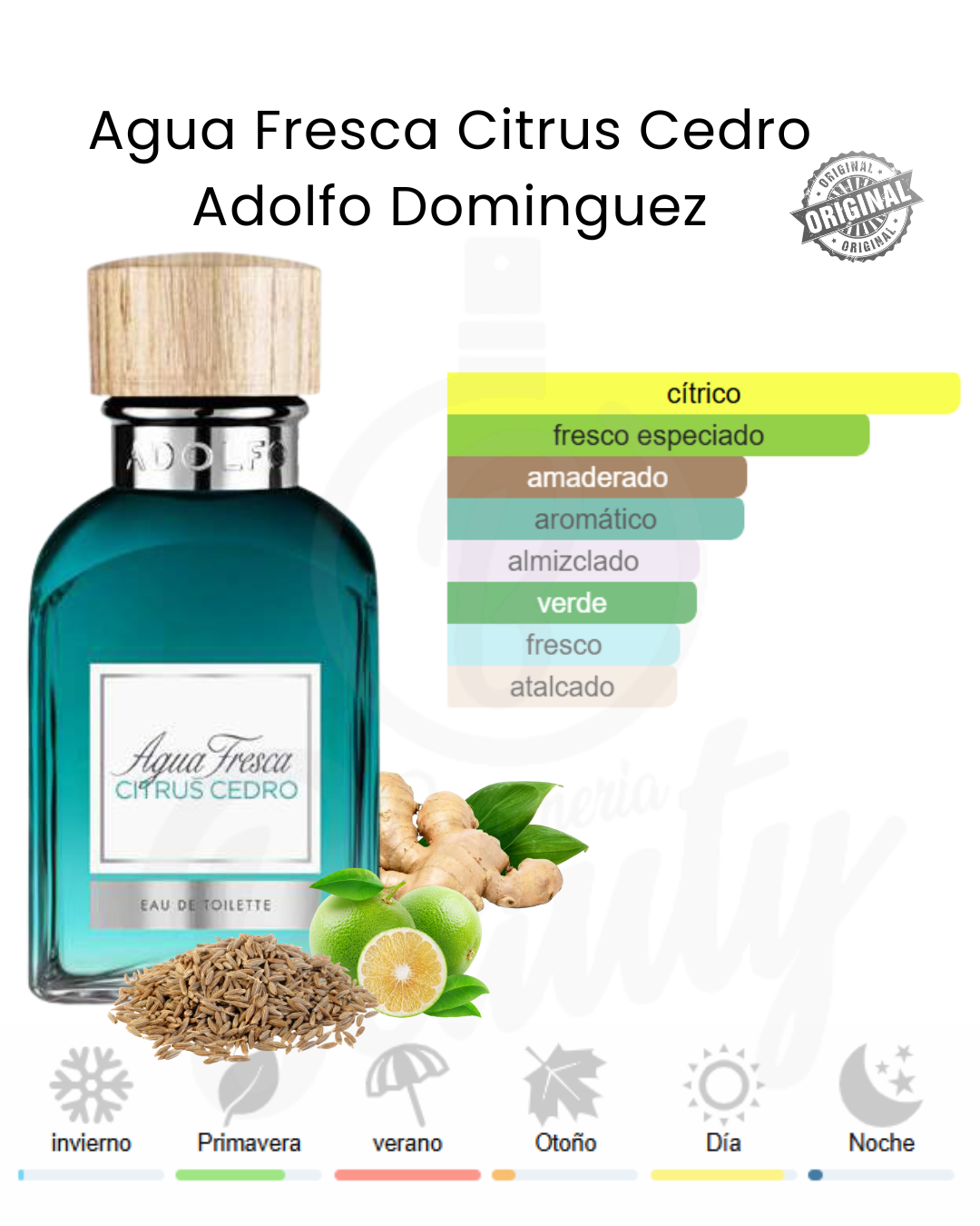 ADOLFO DOMINGUEZ AGUA FRESCA CITRUS CEDRO ADOLFO 60ML EDT (H)