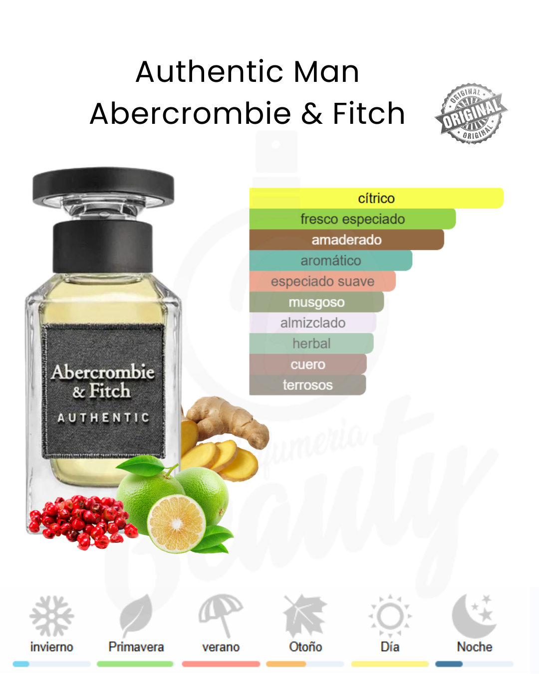 ABERCROMBIE & FITCH AUTHENTIC MAN 100ML (H)