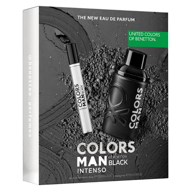 BENETTON COLORS BLACK INTENSE 100ML+10ML EDP (H) SET