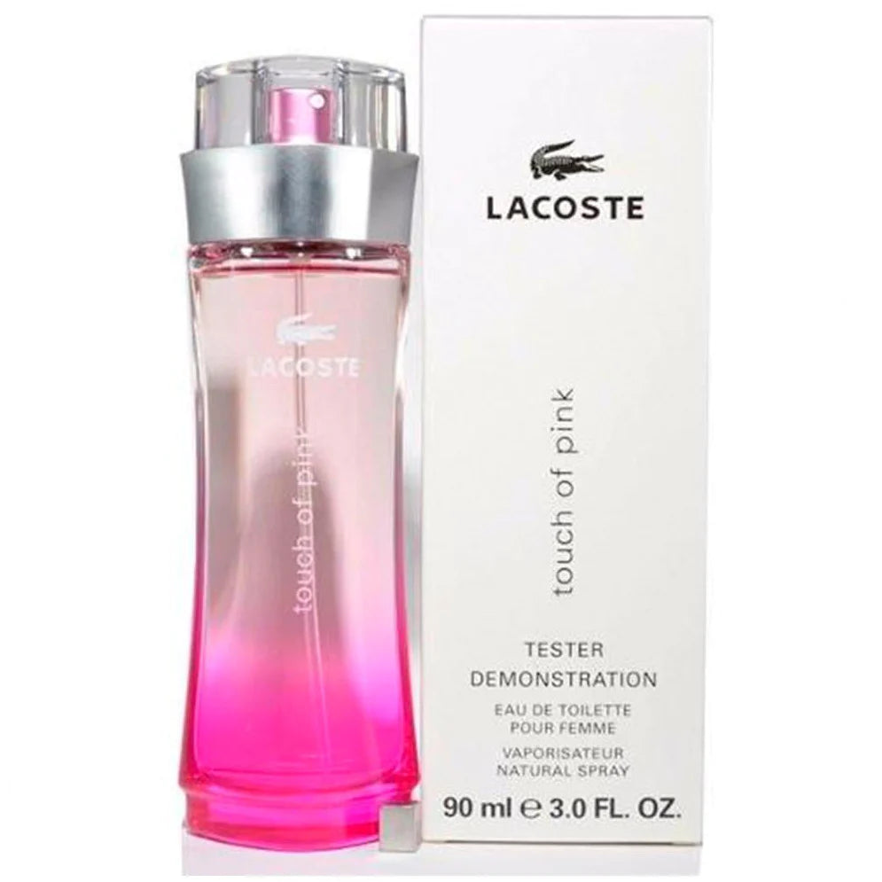 LACOSTE TOUCH OF PINK 90ML EDT (M) TESTER