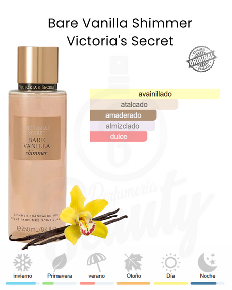 VICTORIA´S SECRET BARE VANILLA SHIMMER SPLASH 250ML (M) BODY MIST