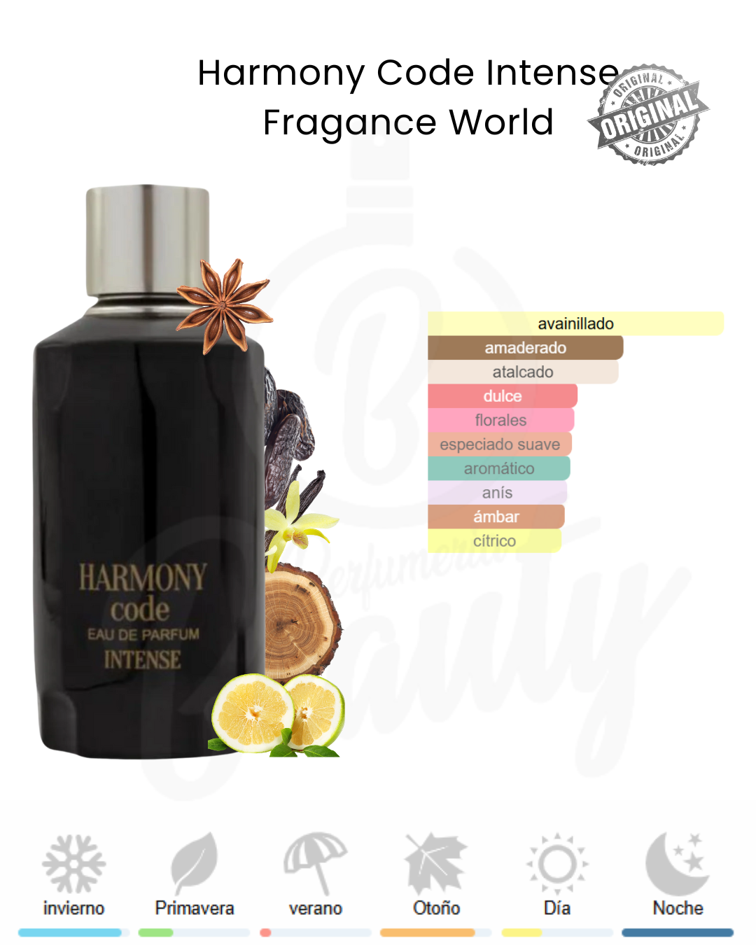 FRAGRANCE WORLD PRIDE HARMONY CODE INTENSE EDP 100ML HOMBRE
