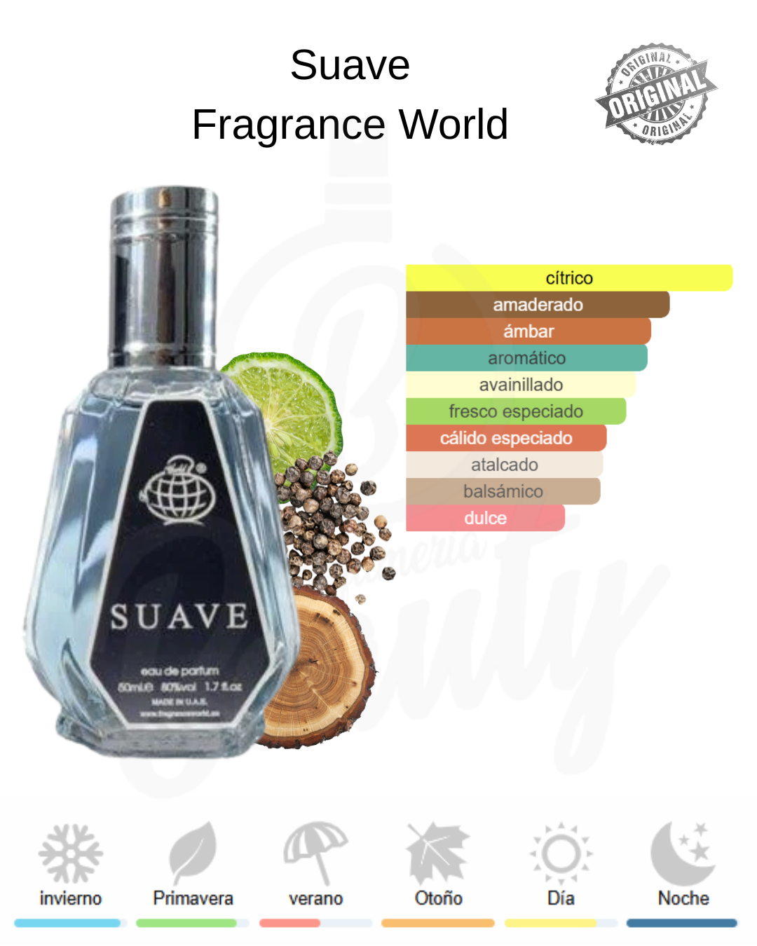 FRAGRANCE WORLD SUAVE EDP 50ML HOMBRE