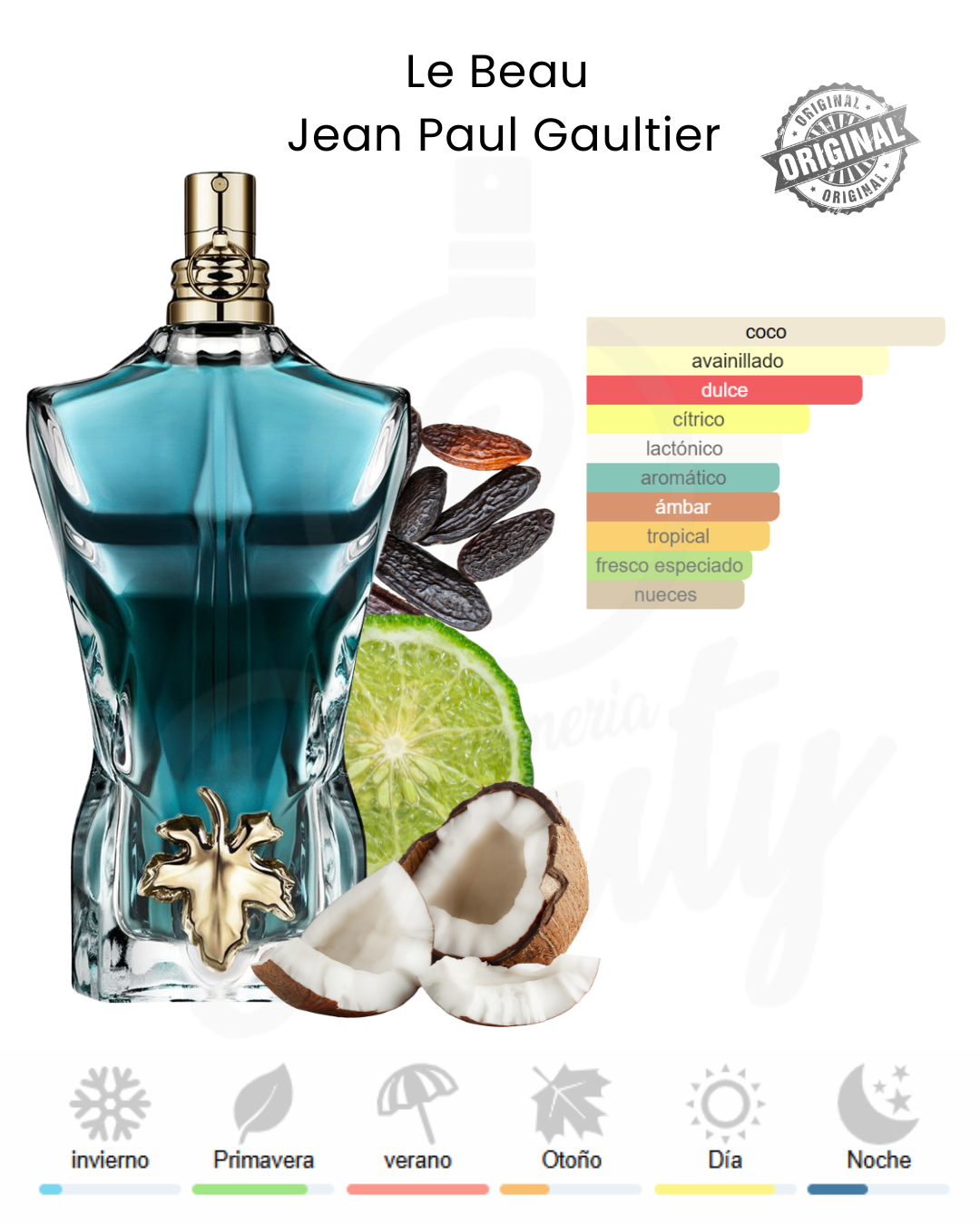 JEAN PAUL GAULTIER LE BEAU EDT 125ML HOMBRE