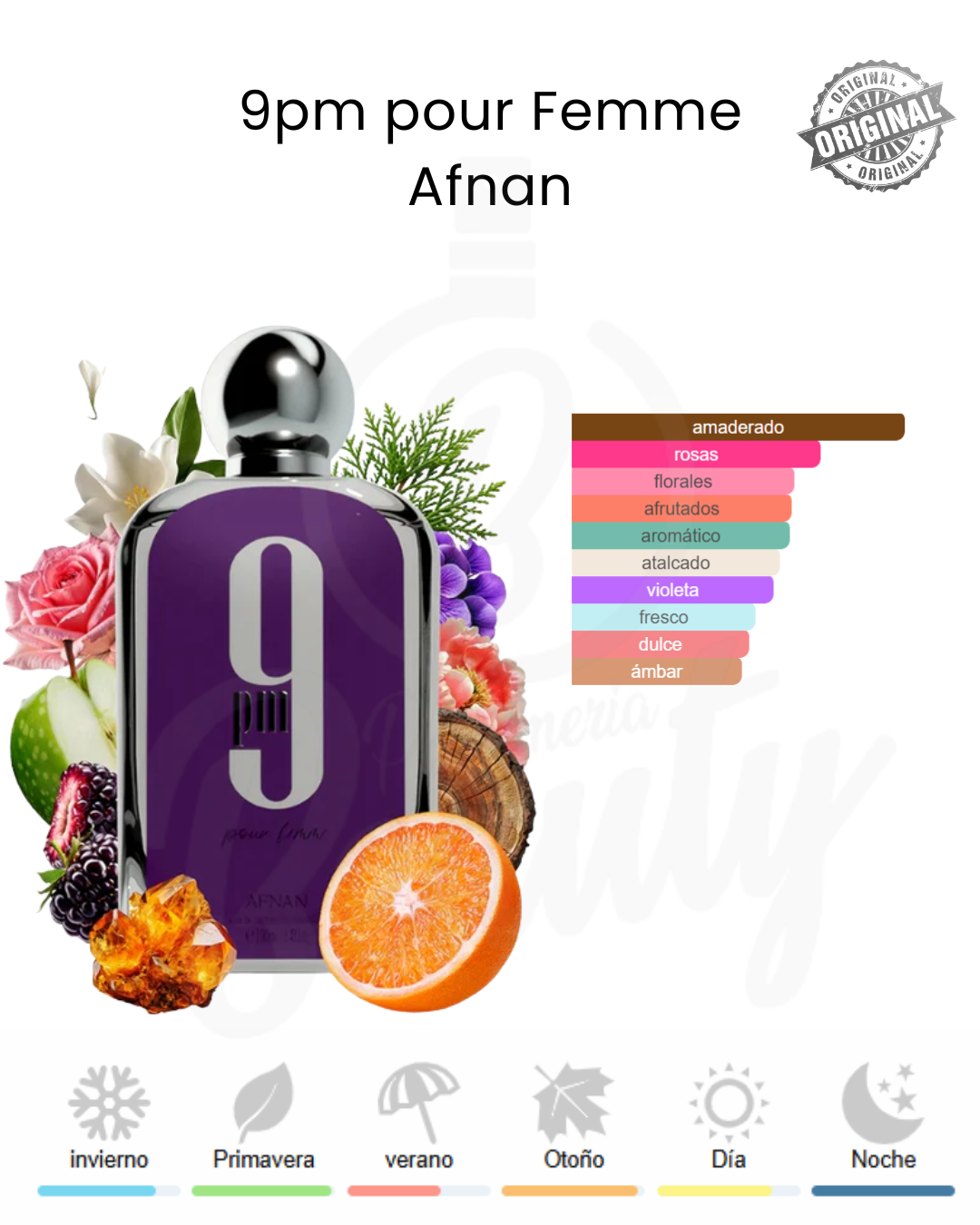 AFNAN 9 PM POUR FEMME 100ML EDP (M)