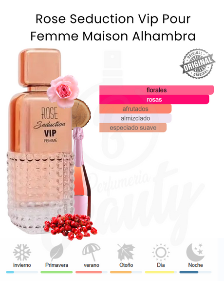 MAISON ALHAMBRA ROSE SEDUCTION VIP 100ML EDP (M)