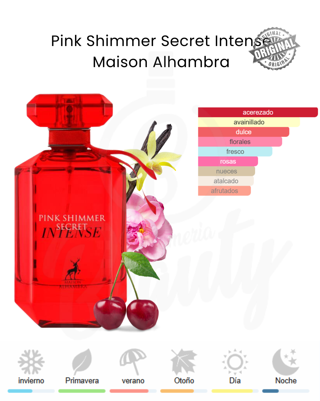 MAISON ALHAMBRA PINK SHIMMER INTENSE EDP 100ML MUJER