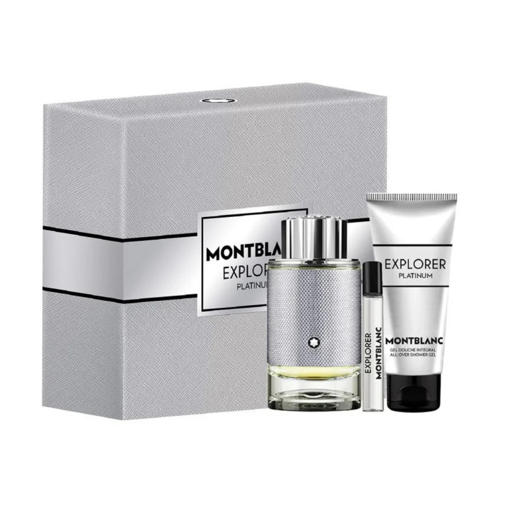 MONTBLANC SET EXPLORER PLATINUM 100ML + 7,5ML + GEL DE DUCHA 100ML  (H) SET