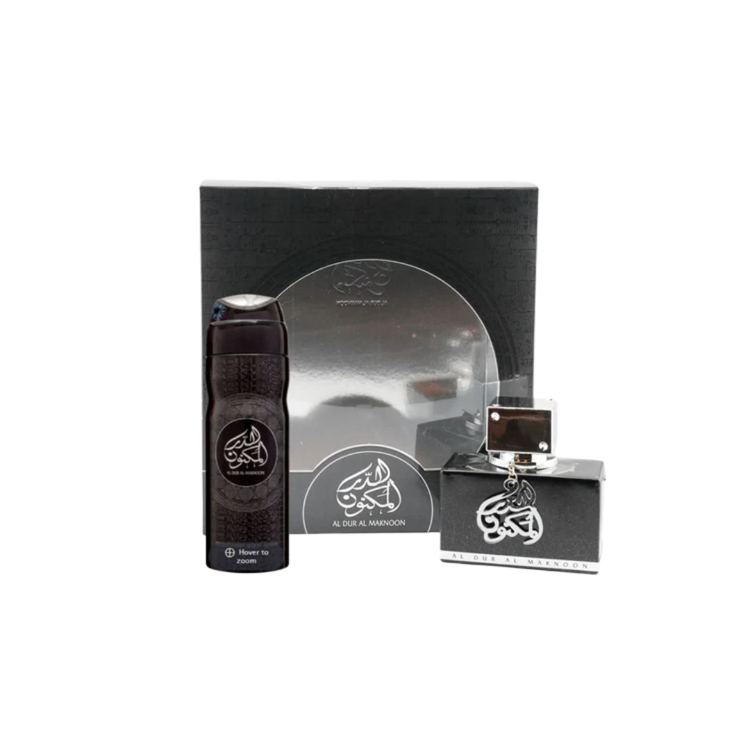 LATTAFA AL DUR AL MAKNOON 100ML+DEO 200ML EDP (H) SET