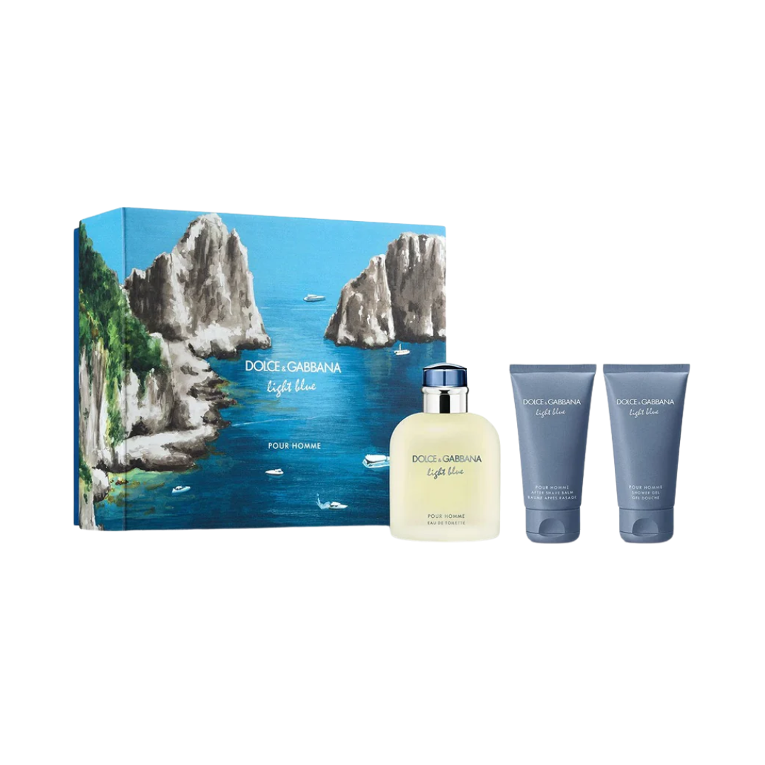 DOLCE & GABBANA SET LIGHT BLUE EDT 125ML +50ML GEL DUCHA+ 5ML (H) SET