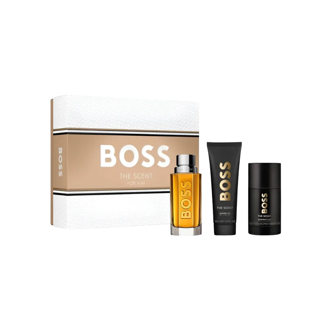 HUGO BOSS THE SCENT MEN EDT 100ML+SG 100ML DEO STICK 75ML SET
