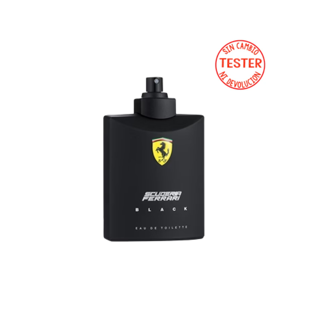 FERRARI BLACK SCUDERIA 125Ml EDT (H) TESTER