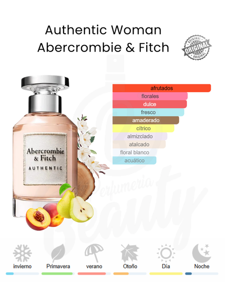 ABERCROMBIE & FITCH AUTHENTIC WOMEN 100ML EDP (M)