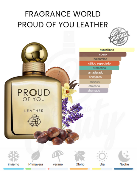 FRAGRANCE WORLD PROUD OF YOU LEATHER 100ML EDP (H)