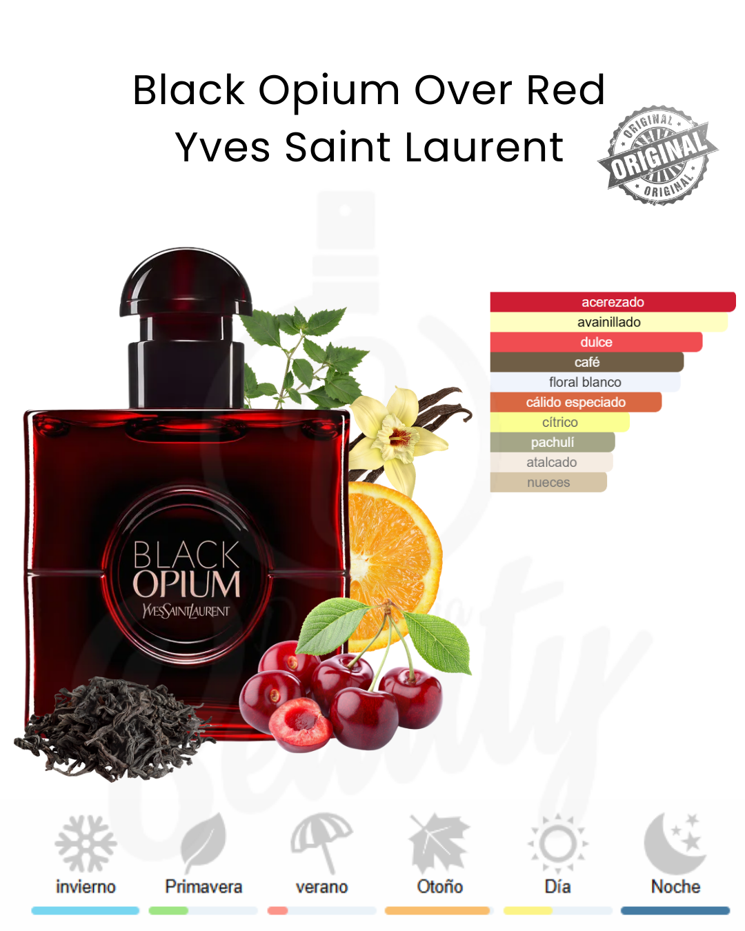 YVES SAINT LAURENT BLACK OPIUM OVER RED 30ML EDP (M)